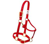 Weaver Leather Original Licol réglable, pour Cheval, en Nylon, Rouge, Arabe/COB.