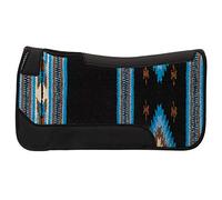 Weaver Leather Poney 35-1676-S8 Tapis de Selle en Feutre tissé Simple Noir/Bleu