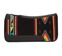 Weaver Leather Poney Coussin en Feutre mélangé de Laine Noir/Orange/Bleu Marine