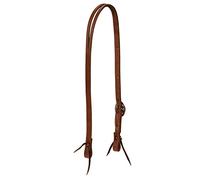 Weaver Leather Protack 3/4" SP/Ear Hdstl, SS Tête en Cuir Unisexe, Roux huilé, Average Horse