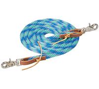 Weaver Leather Rêne en Poly Corde, 0,95 cm x 2,4 m, Menthe/Lavande/Bleu français