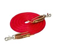 Weaver Leather Rêne en Poly Corde, 1,6 cm x 2,4 m, Rouge