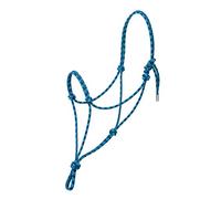 Weaver Leather Silvertip N° 95 Licol en Corde Gris/Bleu Roi/Bleu Marine/Turquoise, Petite Taille