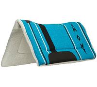 Weaver Leather Tapis de Selle profilé en Acrylique avec Doublure en Polaire, Bleu, 81 x 81 cm