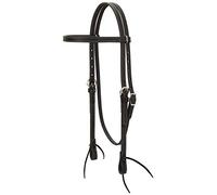 Weaver Leather Tête de tête en Cuir Noir Latino, Mixte, 10-0013, Noir, Cheval
