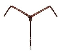 Weaver Leather Texas Star Collier de Poitrine fuselé, Mixte Adulte, Texas Star Tapered Breast Collar, Oiled Canyon Rose Harness Leather, Canyon Rose, Average Horse