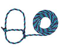 Weaver Livestock Rope Halter Weaver Leather Livestock Licol en Corde pour bétail, Violet/Noir/Bleu Sarcelle Unisexe, Taille Unique