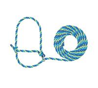 Weaver Stierwalt Licol en Cuir, 35-7910-H5, Bleu/Bleu ouragane/Vert Citron