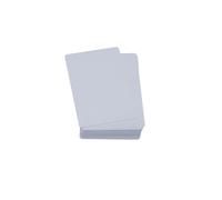 WEAXIO Lot de 50 cartes de visite vierges en métal - 0,21 mm d'épaisseur en aluminium gravées au laser, taille standard, 8,6 x 5,3 cm, cartes de nom imprimables à faire soi-même pour un design