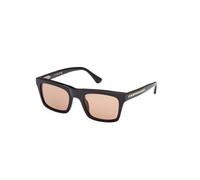 WEB Eyewear, Homme, Accessoires, Noir, Taille: 52 MM Lunettes de Soleil Élégantes Noir Carré Brillant