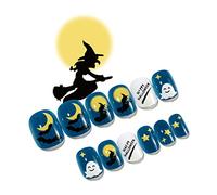 Web Halloween Wear Length Fashion Manucure Faux Ongles Gagnez du temps Porter Press On Enfant Adulte Court Carré Couverture Complète Press On