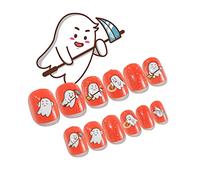 Web Halloween Wear Length Fashion Manucure Faux Ongles Gagnez du temps Porter Press On Enfant Adulte Court Carré Couverture Complète Press On