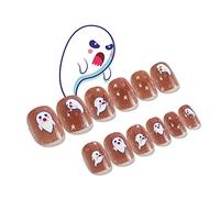 Web Halloween Wear Length Fashion Manucure Faux Ongles Gagnez du temps Porter Press On Enfant Adulte Court Carré Couverture Complète Press On