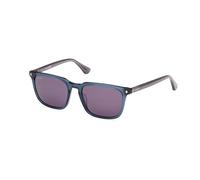 Web Homme WE0369 92A Lunettes de soleil Acétate Bleu Fumée Carré Normale