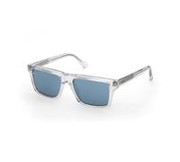Web Homme WE0383 26V Lunettes de soleil Acétate Transparent Bleu Carré Normale