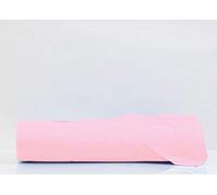 Web Linen Cordonetto Draps de lit 150 x 300 cm, 100% Coton, draps pour lit Simple - Couleur Unie - Rose