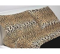Web Linen Lot de 2 taies d'oreiller 100% Coton avec Boutons latéraux Motif à Pois 132 x 208 cm
