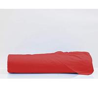 Web Linen Parure de lit 100% Coton pour lit Simple Rouge