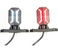 Web Truck 2 x LED caoutchouc feu de gabarit latéral moderne 12V 24V avec homologation E feu de position voiture camion caravane voiture lampe lumière blanc rouge orange