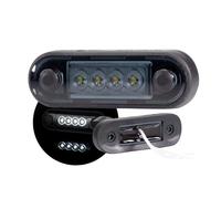 Web Truck DARK SLIM Feux de position latéraux LED blancs 12V/24V Feux minces et étanches pour voiture, camion, remorque, camping-car, engins agricoles et véhicules tout-terrain 2 pièces Universels