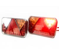 Web Truck Feu arrière LED 12V droit + gauche, 6 fonctions, remorque, camping-car