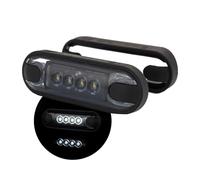 Web Truck Feu de Gabarit SLIM, Feu de Position SLIM, DARK Graphite, Lot Économique Feu de Contour Blanc 12V 24V Feu de Gabarit Fin 2 Pièces Voiture Bus Camion Auto Moto Camping-car Remorque