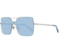Web Women We0201 16x 00 Monture de lunettes, Silver Palladio Luc Blu Specchiato
