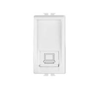 WEB world electronic business Prise réseau RJ45 pour câblage Ethernet compatible série civile - Blanc