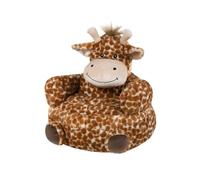 WEB2O Pouf Fauteuil Enfant en Forme de Girafe, Design Safari, 45 cm