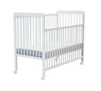 WEBABY - Lit bébé coulissant en bois ESSENTIEL 60 x 120 cm Blanc - Taille unique