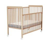At4 - Lit bébé coulissant Essentiel 60x120 - Hêtre Verni