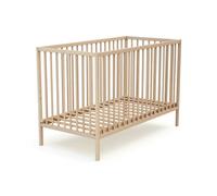 WEBABY - Lit bébé en bois - Hêtre brut - 60 x 120 cm Hêtre Brut - 60x120
