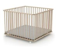 WEBABY - Parc bébé pliant en bois 100 x 100 cm CALI Bois G