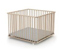 At4 - Parc pliant Webaby 100x100 - Hêtre Brut