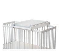 WEBABY - Plan à langer amovible pour lit bébé MONA en bois Blanc - Taille unique