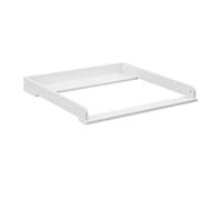 WEBABY - Plan à langer en bois pour commode bébé 70 cm UNO - Blanc - 71 x 72,5 x 8 cm