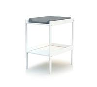 Webaby - Table à Langer 1 étagère Hêtre Brut | 74 x 54 x 88 cm | pour Matelas 50x70 cm Non INLCUS (Blanc, 70x50)