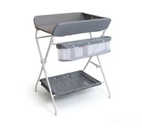 WEBABY - Table à langer pliante Blanc et Gris