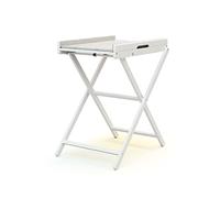 WEBABY - Table à langer pliante ESSENTIEL Blanc | Dimensions ouverte (L x l x H) : 78 x 58 x 90,5 cm | Dimensions pliée (L x l x H) : 58 x 11,5 x 111,5 cm | Matelas PVC inclus