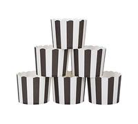 Webake 50 Pcs Caissettes Cupcake Moules à Muffins Papier Moulle a Muffin - Bande noir