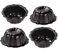Webake Kougelhopf Mini 11cm Lot de 4 Moule Antiadhésif