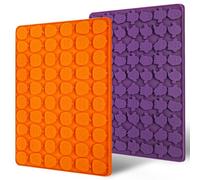 Webake Lot de 2 Moules à Chocolat en Silicone en Forme de Citrouille Fantôme Moule Halloween Moule Bonbon