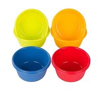 webake Lot de 8 Moulle a Muffin en Silicone Ø 9 cm Rond Moules de Cuisson Réutilisables Revêtement Antiadhésif Moulle Cupcake pour Gâteau Et Gelée Chocolat (Multicolore)