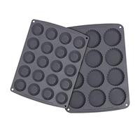 Webake Mini moule à muffins en silicone Cake Moule à Tarte Pan Moule à quiche Moule à oeuf Bite pour Peanut Butter Fat Bomb