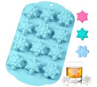 Webake Moule à Glaçons en Silicone en Forme de Flocons de Neige - Moule de Noël - 1 Pièce