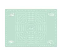 webake Tapis de cuisson en silicone - 70 x 50 cm - Anti-adhésif - Pour rouleau à pâtisserie - Tapis de travail - Vert