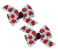 WEBB DIRECT2U Lot de 2 pinces crocodiles en forme de coccinelle pour bébé fille 7,6 cm