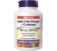 Webber Naturals Apple Cider Vinegar with Chromium 120 Veg Capsules