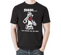 Webbs Deadpool & Star Wars Mash Up T-Shirt pour Homme Motif Shhh The Empire n'a Aucune idée - Noir - Taille Unique