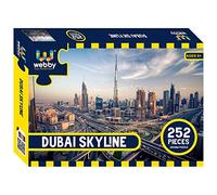 Webby Puzzle Dubai Skyline | 252 Pièces | 43x29 cm | pour Enfants 6+ | Codage A-B pour Assemblage Facile | Développe Logique, Motricité & Concentration